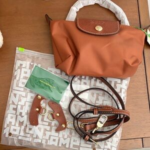 Longchamp - Le Pliage Original Mini Pouch - with shoulder strap